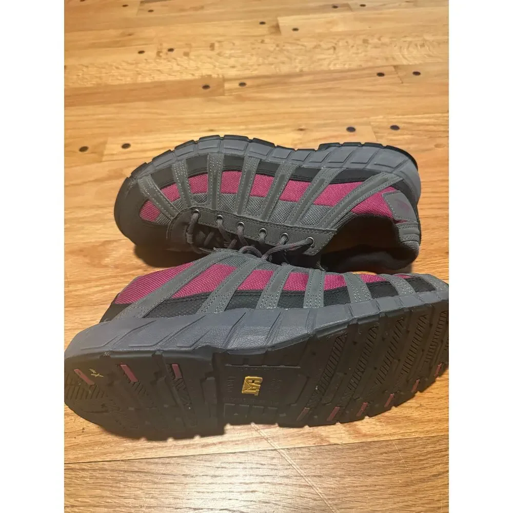 CAT Switch Steel Toe Oxford Work Shoes Womens 11 Gray Black 90299